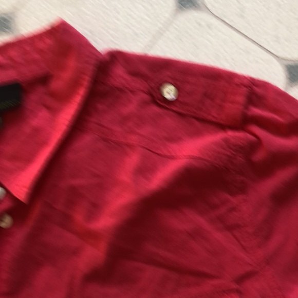 i jeans by buffalo Red button down size large - Picture 3 of 4